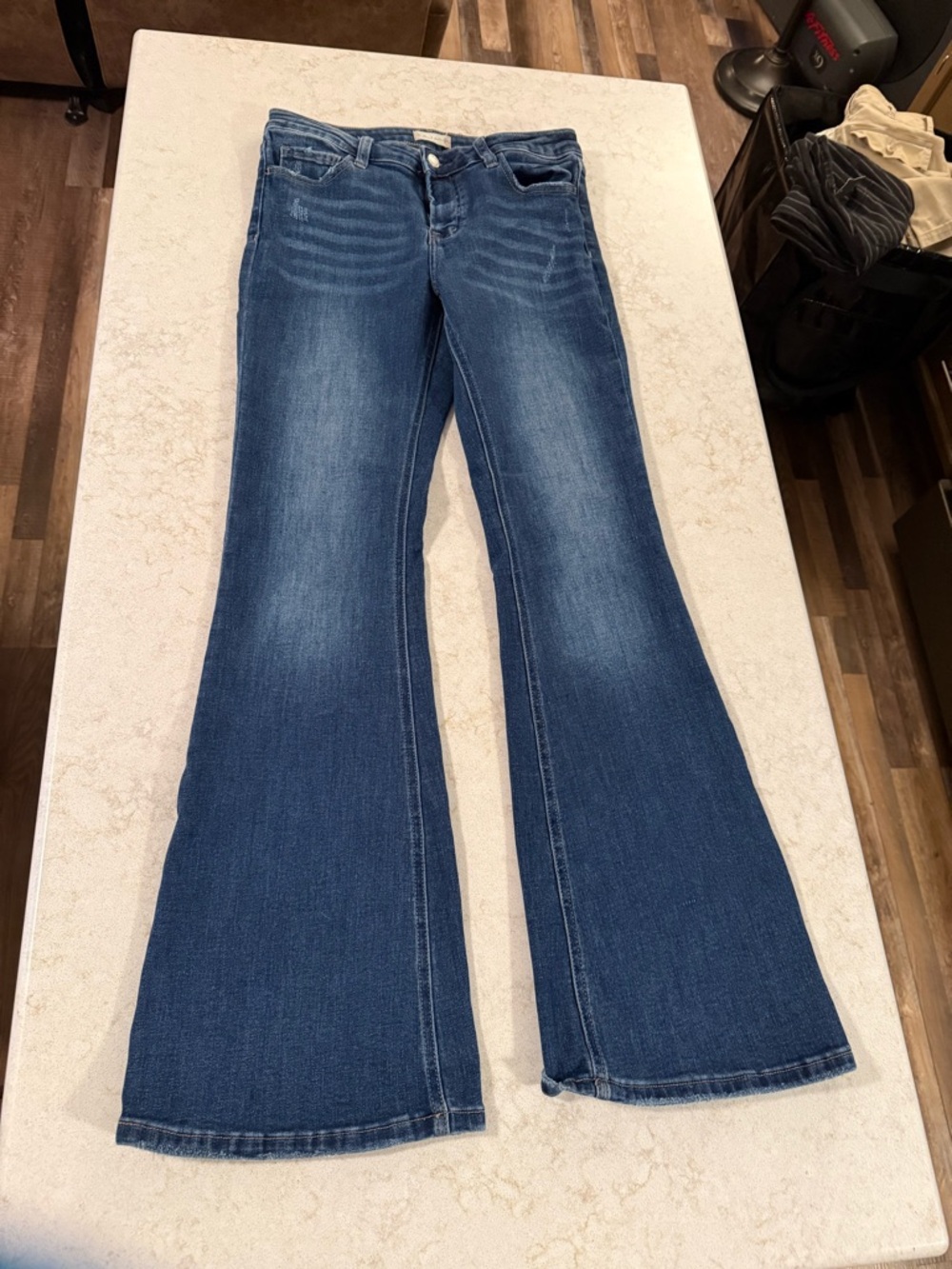 Altar'd State Women's Dark Blue Flare Jeans NWOT